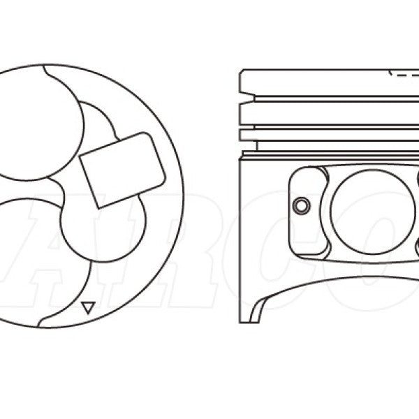 Piston & Pin Set MITSUBISHI 4M40 4DP2038-STD - NASON