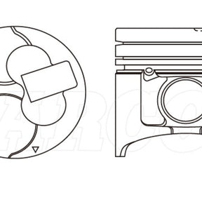 Piston & Pin Set MITSUBISHI 4M40T 4DP2039-0.50 - NASON