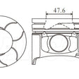 Piston & Pin Set MITSUBISHI 4M41T NON C/RAIL 4DP2040-1.00 - NASON