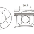 Piston & Pin Set MITSUBISHI 4M41T COMMON RAIL 4DP2042-STD - NASON