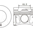 Piston & Pin Set FORD 2.2L TRANSIT 4DP2045-STD - NASON