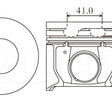Piston & Pin Set FORD 2.4L TRANSIT 4DP2047-0.50 - NASON
