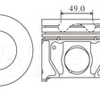 Piston & Pin Set FORD 2.4L TRANSIT 4DP2049-0.50 - NASON