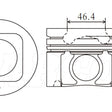 Piston & Pin Set NISSAN ZD30DDTI 4DP2050-STD - NASON