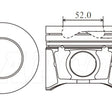 Piston & Pin Set MAZDA WE DOHC 16V 4DP2052-0.50 - NASON