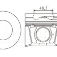 Piston & Pin Set MAZDA WLC DOHC 16V 4DP2054-STD - NASON