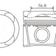 Piston & Pin Set TOYOTA 2GDFTV 4DP2066-0.50 - NASON