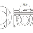 Piston & Pin Set HYUNDAI KIA J3 COMMON RAIL 4DP2069-STD - NASON