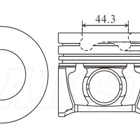 Piston & Pin Set HYUNDAI D4EB 4DP2071-0.50 - NASON