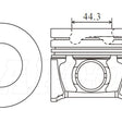 Piston & Pin Set HYUNDAI D4EB 4DP2071-STD - NASON