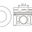 Piston & Pin Set HYUNDAI D4HA 4DP2073-STD - NASON