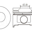Piston & Pin Set TOYOTA 14B 4DP2074-0.50 - NASON