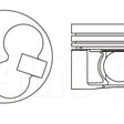 Piston & Pin Set NISSAN QD32 4DP2075-0.50 - NASON