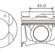 Piston & Pin Set NISSAN M9R 4DP2077-0.50 - NASON