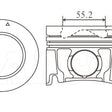 Piston & Pin Set ISUZU 4JJ1T 4DP2078-0.50 - NASON