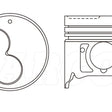 Piston & Pin Set ISUZU 4JG2T 4DP2080-STD - NASON
