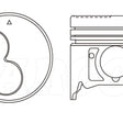 Piston & Pin Set ISUZU 4JG2T 4DP2081-STD - NASON