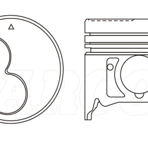 Piston & Pin Set ISUZU 4JG2T 4DP2081-STD - NASON