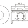 Piston & Pin Set ISUZU 4JH1T 4DP2082-STD - NASON
