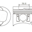 Piston & Pin Set ISUZU 4JB1T EARLY 4DP2083-STD - NASON