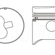 Piston & Pin Set TOYOTA B EARLY 4DP2085-STD - NASON