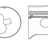Piston & Pin Set TOYOTA B EARLY 4DP2085-1.00 - Nason