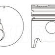 Piston & Pin Set TOYOTA B LATE 4DP2086-0.50 - NASON
