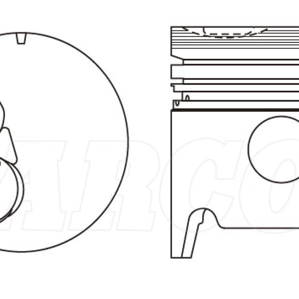 Piston & Pin Set TOYOTA B LATE 4DP2086-0.50 - NASON