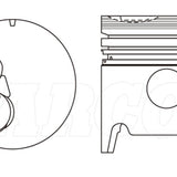 Piston & Pin Set TOYOTA B LATE 4DP2086-0.50 - Nason