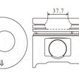 Piston & Pin Set TOYOTA 11B 32MM PIN 4DP2088-1.00 - NASON