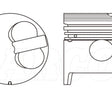 Piston & Pin Set TOYOTA 3B EARLY 4DP2089-STD - NASON