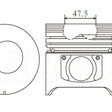 Piston & Pin Set TOYOTA 13B 4DP2091-STD - NASON