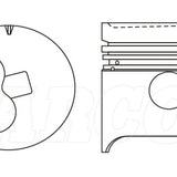 Piston & Pin Set TOYOTA 2B 4DP2092 - STD - Nason - Pistons & Rings - Nason