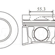 Piston & Pin Set ISUZU 4JJ1T 5/12 TO 9/16 4DP2097-0.50 - NASON