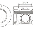 Piston & Pin Set ISUZU 4JJ1T TRUCK 4DP2099-STD - NASON