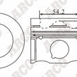 Piston & Pin Set MAZDA SH-VPTS SH-CPTR 4DP2112-0.50 - NASON