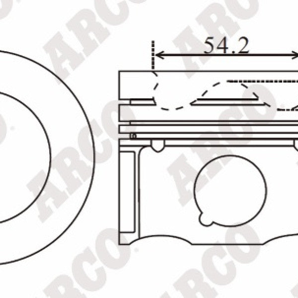 Piston & Pin Set MAZDA SH-VPTS SH-CPTR 4DP2112-0.50 - NASON