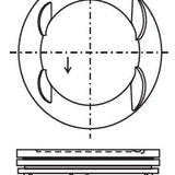 Piston & Pin Set CHRYSLER ED3 HYUNDAI G4KC DOHC 4P1001-0.50 - Nason