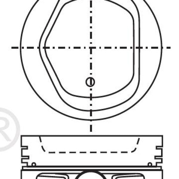 Piston & Pin Set NISSAN K25 SOHC 8V 4P1003-STD - NASON