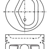 Piston & Pin Set NISSAN K21 SOHC 8V 4P1004-1.00 - Nason