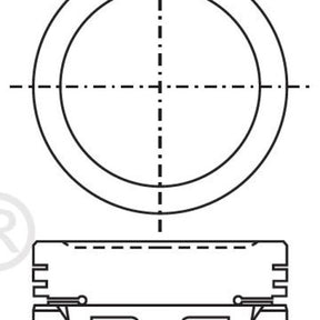 Piston & Pin Set NISSAN H20 SOHC 8V 4P1009-1.50 - NASON