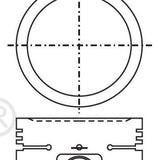 Piston & Pin Set NISSAN A12 OHV 8V 4P1014-1.00 - Nason