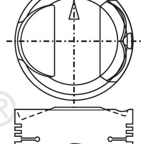 Piston & Pin Set MITSUBISHI 4G62 SOHC 8V 4P1017-0.50 - Nason