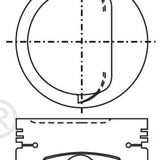Piston & Pin Set TOYOTA 2Y OHV 8V 4P1019-0.50 - Nason