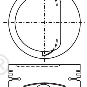 Piston & Pin Set TOYOTA 2Y OHV 8V 4P1019-0.50 - NASON