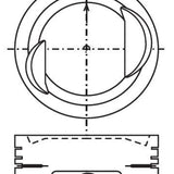 Piston & Pin Set SUZUKI G13A SOHC 8V 4P1026-STD - Nason