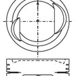 Piston & Pin Set SUZUKI G13A SOHC 8V 4P1026-1.00 - NASON