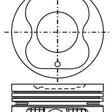 Piston & Pin Set TOYOTA 4AFE DOHC 16V 4P1029-1.00 - NASON