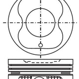 Piston & Pin Set TOYOTA 4AFE DOHC 16V 4P1029-STD - Nason