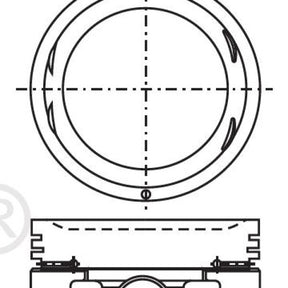 Piston & Pin Set NISSAN Z24 SOHC 8V 4P1032-STD - NASON